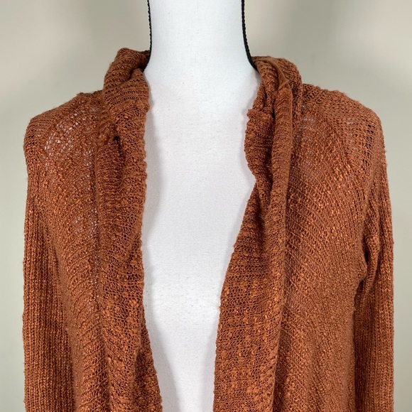 Julie Burnt Orange Open Cardigan - Picture 7 of 8